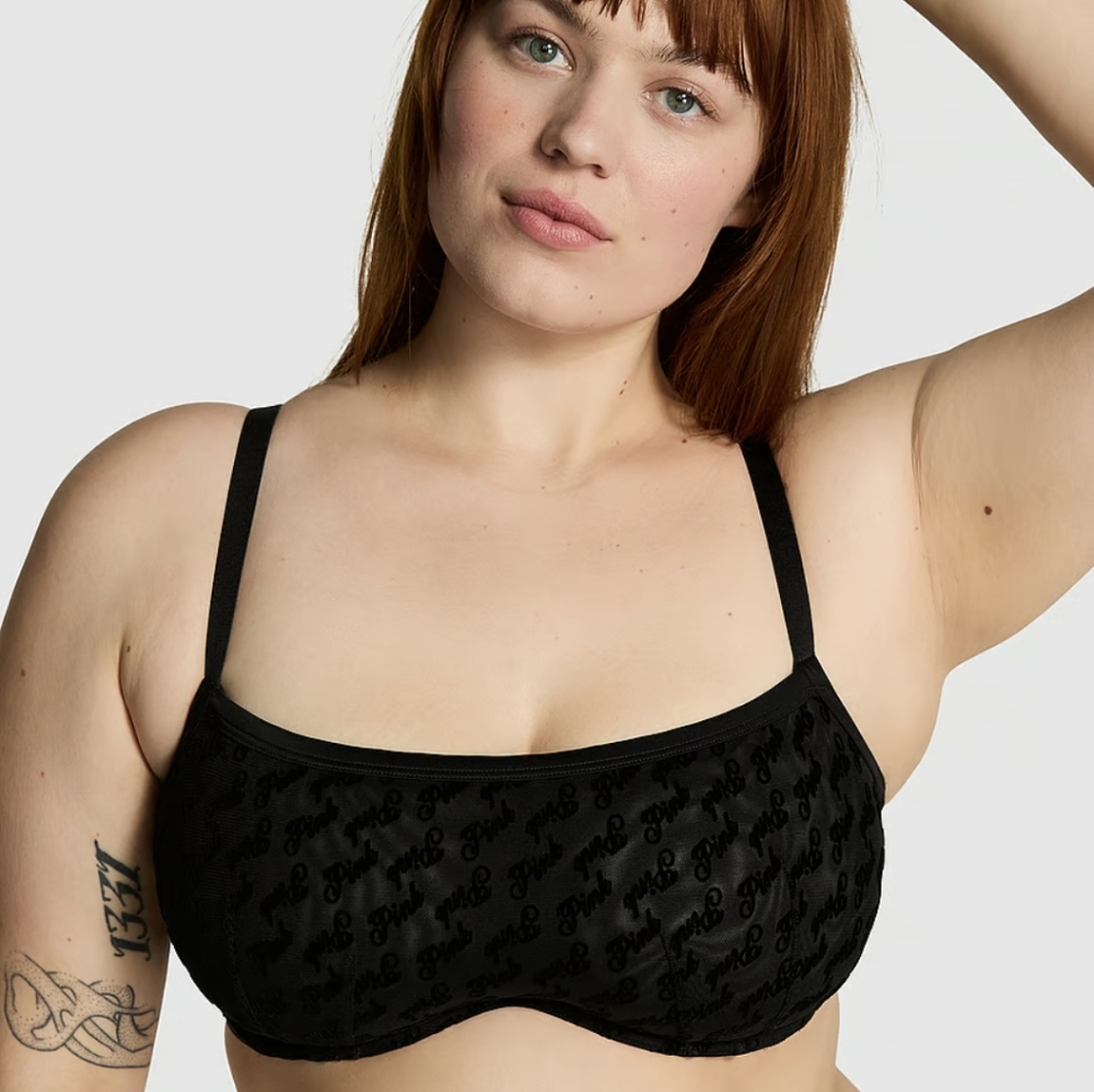 #NEW! Victorias Secret "Wink" unlined scoop bras 38D